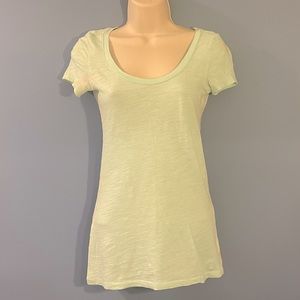 American Eagle Outfitters Scoop-Neck Tee - Pale Mint Green